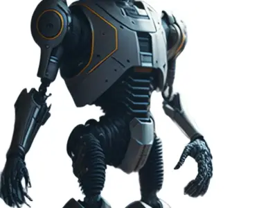 Cyber Guardian robot Free low-poly 3D model