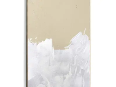 Plaster Two Photo Frame 412 Low-poly 3D model