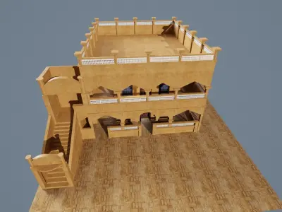 Al ain museum 3d model Low-poly 3D model