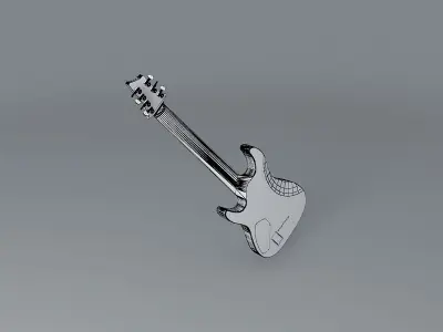 Schecter Hellraiser C7 guitar Free 3D model