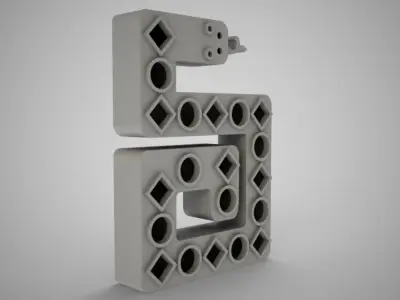 Abstract Snake Trinket 3D print model