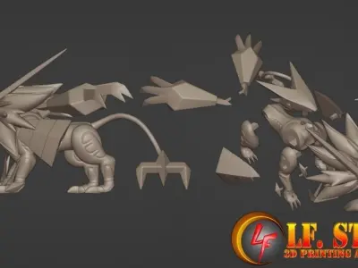 Pokemon Necrozma DuskMane 3D model