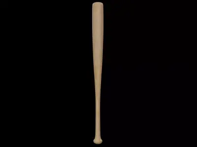 baseball bat Low-poly 3D model 6