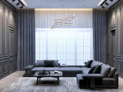 Hall interior 3D model