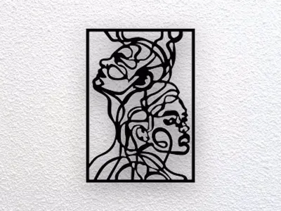 Abstract Wall Art 3D print model 45