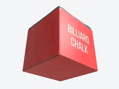 Billiard Cue Chalk 3D model