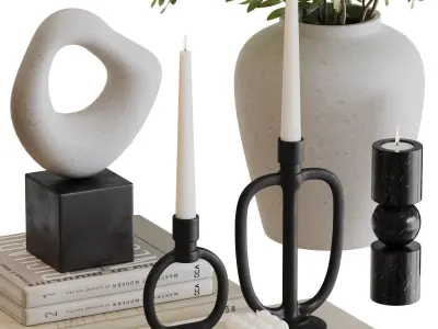 Decorative Set-03 3D model purchase