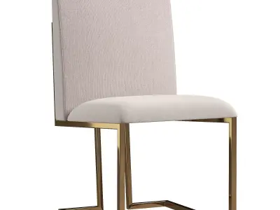 Linen Upholstery Beige 3D model