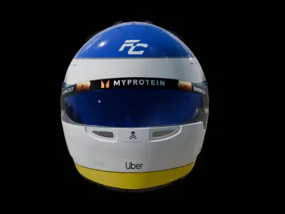Franco Colapinto Helmet Casco - Formula 1 Williams Racing 2024 3D model