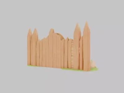 Cartoonish Low Poly Car Low-poly 3D model