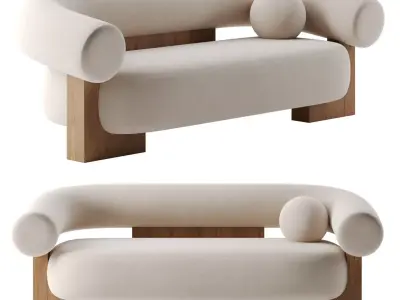 Minimal sofa 3D model