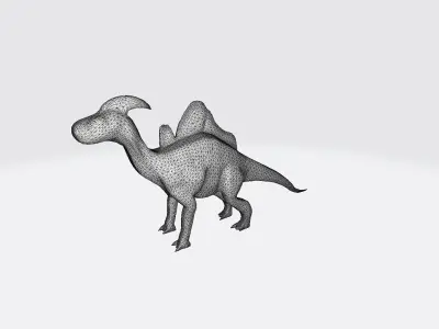 3d Render Parasaurolophus Was A Herbivorous Dinosaur 3D model