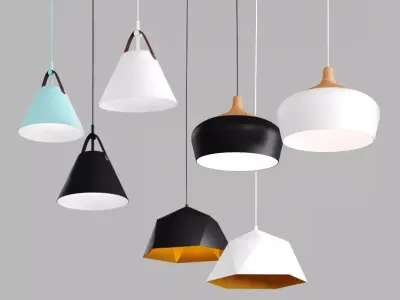 Nordic Pendant Light Collection 01 3D model