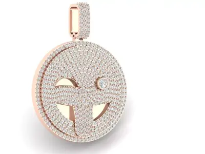Smilee Diamond Pendant 3D print model 3D print model