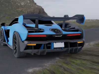 mcleran senna Low-poly 3D model