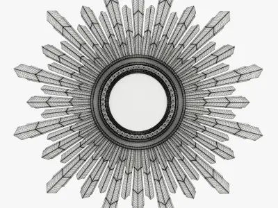 Mirror New Solar Gold 3D model