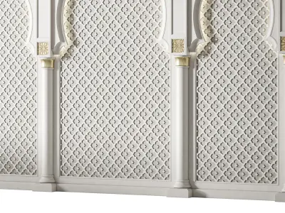 Arch 03 Arabic Wall Decor 3D model