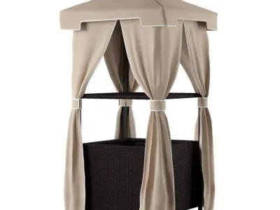 Adelita Gallon Water Resistant Towel Valet  3D model