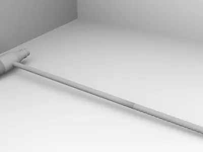 Woodball Mallet 3D model