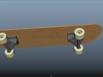 Skateboard 3D model 5