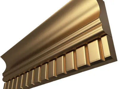 Cornice Decoration Molding 04 Low-poly 3D model