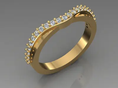 Band Ring 3D print model