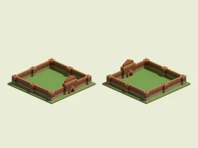 Savanna Walls 3D model