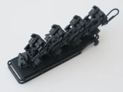 PROTON PACK AND GURNEY FROM GHOSTBUSTERS SCALE MODEL DETAIL KIT 3D print model