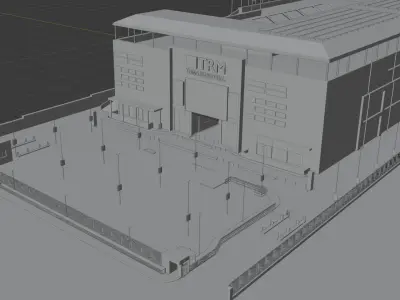 Thika Road Mall 3D Model Low-poly 3D model