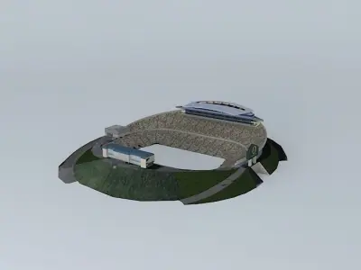 Autzen Stadium Free 3D model
