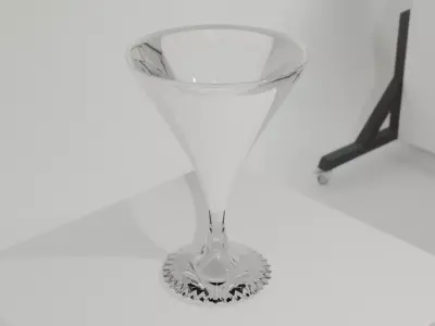 Luxury wine glass 3D model