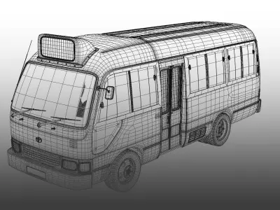 hong kong minibus 3D model