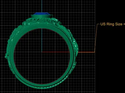 US NAVY RING 3D PRIINTABLE MODEL  3D print model