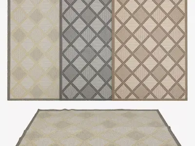 Rugs No 1 Low-poly 3D model