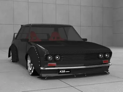 nissan datsun gt-r 510 ksbworks 3D model
