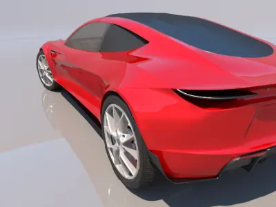 Car collection ferrari sports at sunset 3D Model Pack