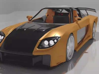 Veilside rx7  3D print model