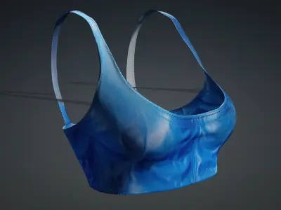 blue top PBR 4k  Low-poly 3D model