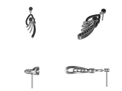 Hoop earrings  for 3d print 3D print model