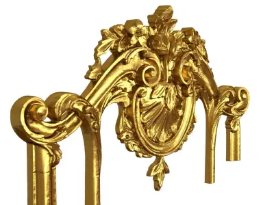Classic decor ornament v-3D model 64 3D model