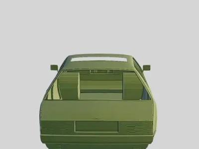 Aston Martin Lagonda 1985 Printable Body 3D print model