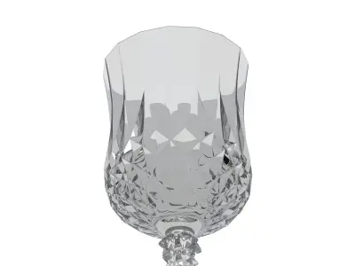 Bar Craft Acrylic Ornate Elegance Wine Glass 3D model