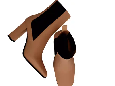 heel boots 3D model