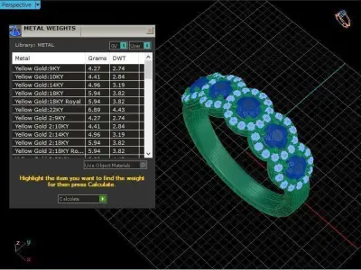 luxury ring 3D print model purchase