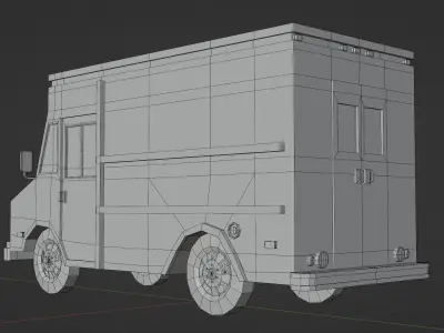 Chevrolet P30 Paso Van 1990 Low-poly 3D model