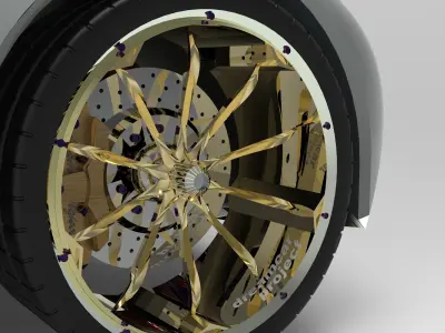 Rims set wheel 3D model