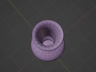 Vase Low Poly - No Textures Free low-poly 3D model