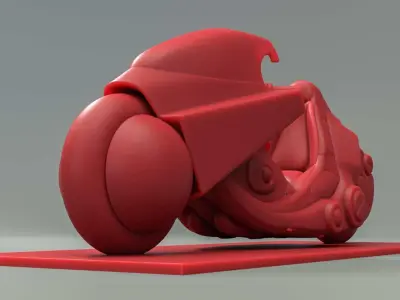 Kaneda Bike 3D Print Model 3D print model