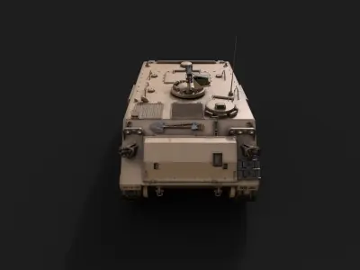 M113A3 APC - Armoured Personnel Carrier  Low-poly 3D model