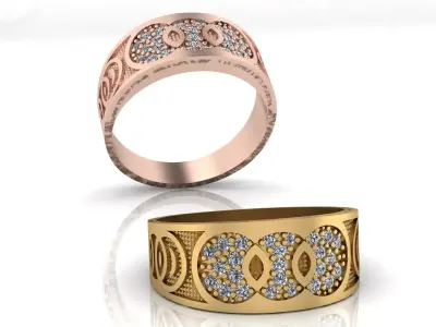 free jewelry ring Free 3D print model purchase
